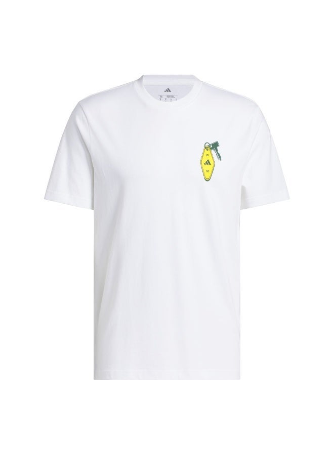 اديداس تيشيرت رجالي مطبوع بأكمام قصيرة - Image 2